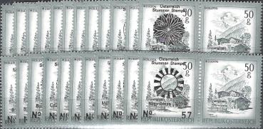 Stumme Stempel - kompletter Satz mit 23 Werten