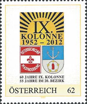 2 pers. stamps "IX. Column" and "Railway"