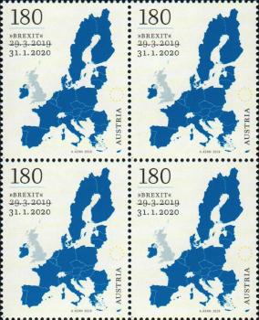 Brexit 4er Block postfrisch