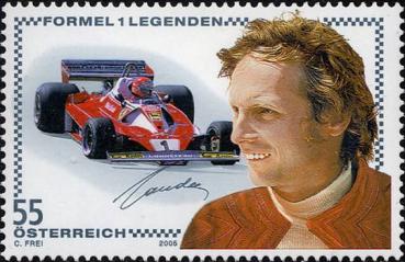 "Niki Lauda" Briefmarke nicht verausgabt