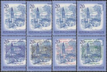 4 pairs of "WIPA 1" imprints