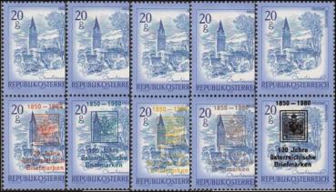 5 pairs of "coat of arms" imprint