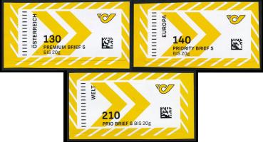 Set Prio / Priority / Premium Briefwertzeichen