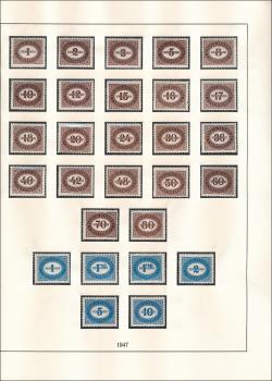 Portomarken 1947 ANK 204-231 alle Werte feinst postfrisch