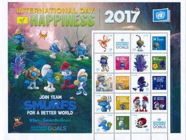 UNO Grußmarkenbogen Happiness 2017