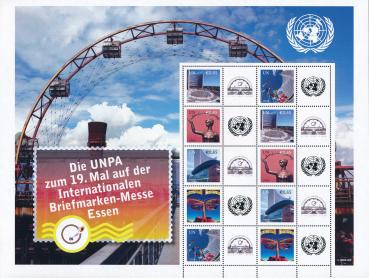 UN Greetings stamp Sheet Essen 2009