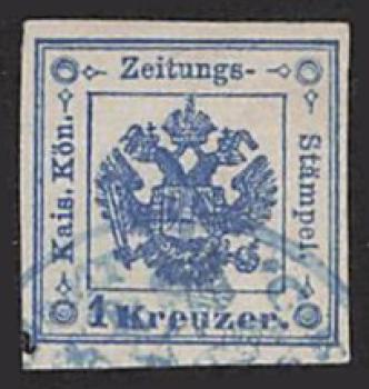 ANK ZST 002 I Newspaper Tax Stamp 1858 1 Kreuzer