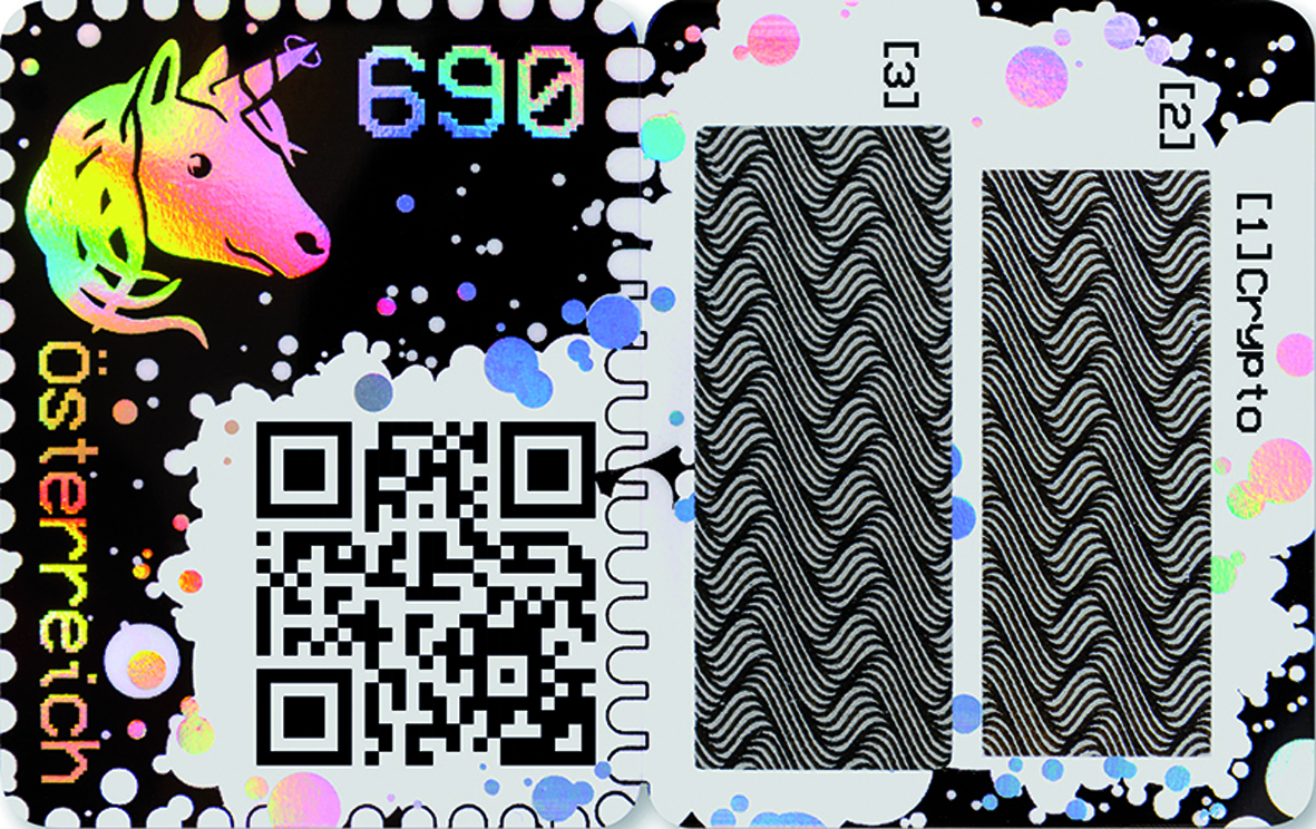 ANK - Crypto stamp 1.0 Einhorn blau