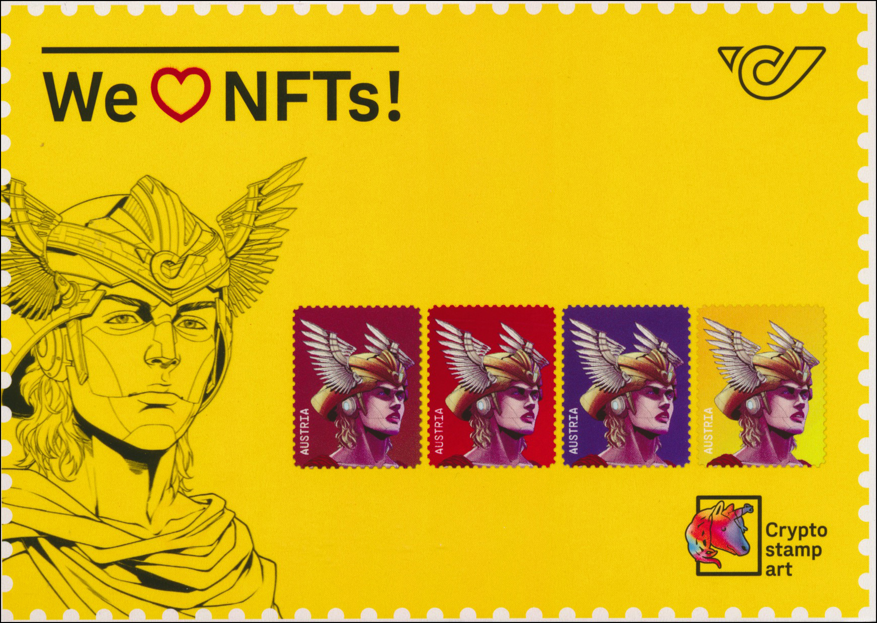 ANK - ANK 3671-3674 aus Block 134. - 4 Postkarten 