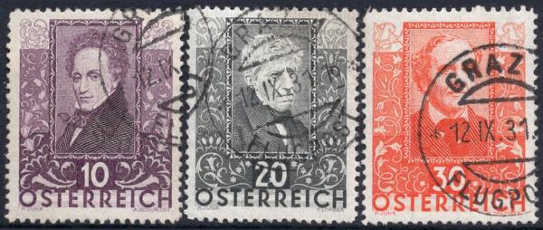 ANK 0524-0529 "Austrian Poets"