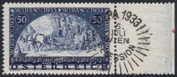 ANK 0555 "Wipa" 1933 mint never hinged right edge piece