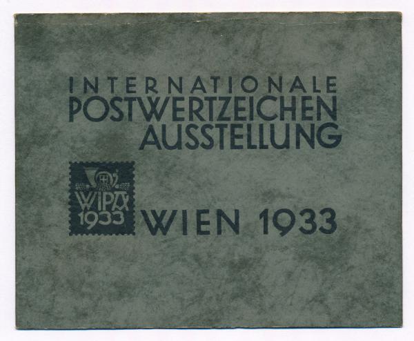 ANK 555 A "WIPA Block" WITH COVER 1933, 4 pieces of 50 + 50 Gr. violet-blue