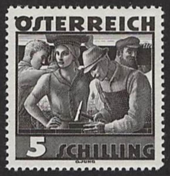 ANK 0586–587 Austrian Folk Costumes 1934/36