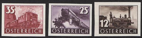 ANK 646 U / 648 U 1937 „100 Jahre Eisenbahn“ ungezähnt