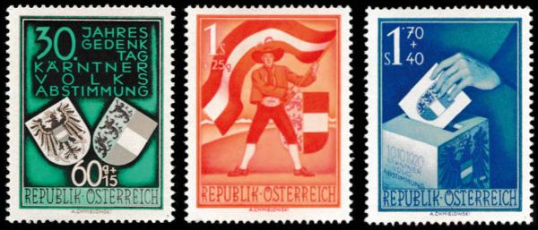 ANK0964-0966. 30 years of the Carinthian referendum