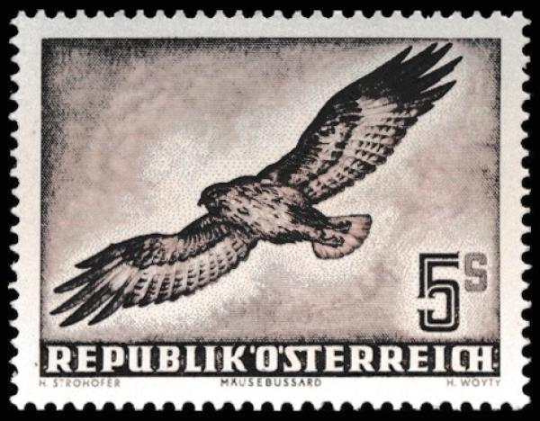 ANK 0967-0973. 1950/53 airmail series
