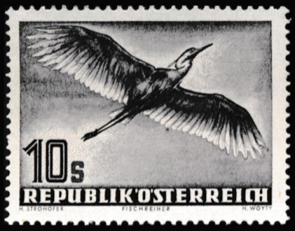 ANK 0967-0973. 1950/53 airmail series