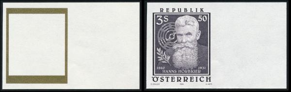 ANK 1863 Ph Phasendrucke "125. Geb. Hans Hörbiger" 1985 ungezähnt