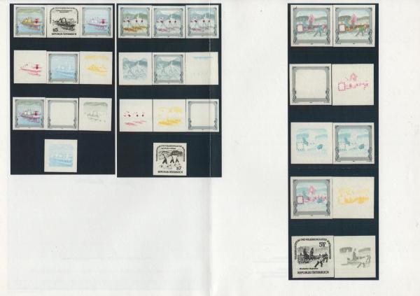 ANK 2130 Ph U / 2132 Ph U 1992 "Volksbrauchtum und volkskundliche Kostbarkeiten" ungezähnte Phasendrucke