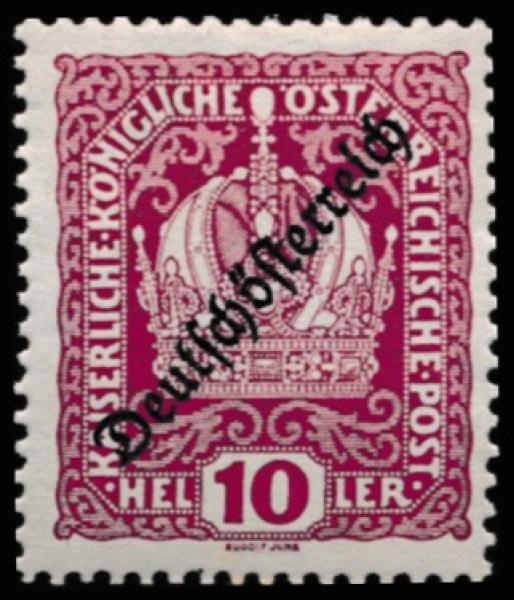 ANK 0228-0242. 1918/19 German Austria Heller values