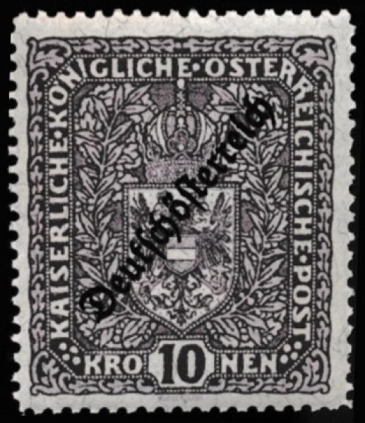 ANK 0243-0246.1919 German-Austrian crown values