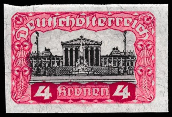 ANK 0287 P 4 Kronen Unperforated (*)
