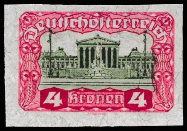 ANK 0287 P 4 Kronen Unperforated (*)