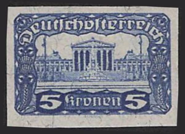 ANK 0336 P 5 Kronen ungezähnt (*)