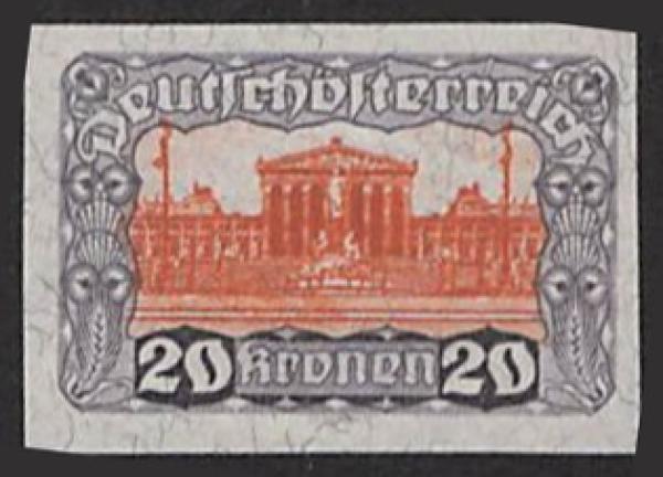 ANK 0339 P 20 Kronen ungezähnt (*)