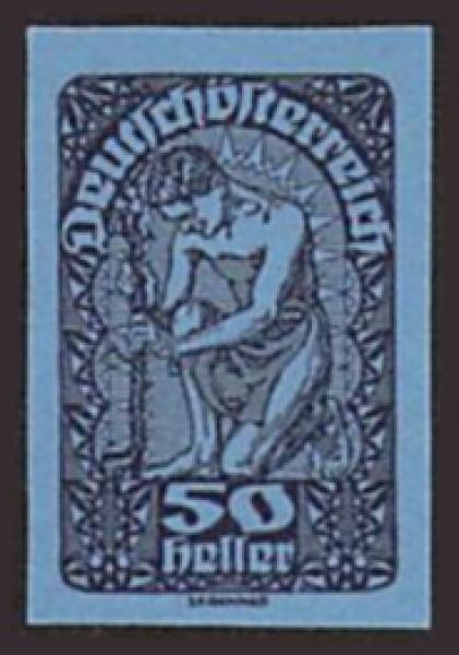 ANK 271 PU III 1919/20 50 Heller Freimarke