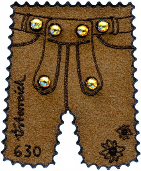 ANK 3260. leather trousers with Swarovski crystals