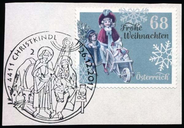 ANK 3398F "Christmas 2017" Yellow Print Missing on Cover Piece - Extremely Rare!