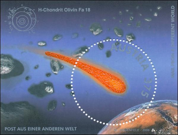 ANK 2609 Österreich 2006 – Block 35 „Post aus einer anderen Welt“ – Innovative Briefmarke – postfrisch