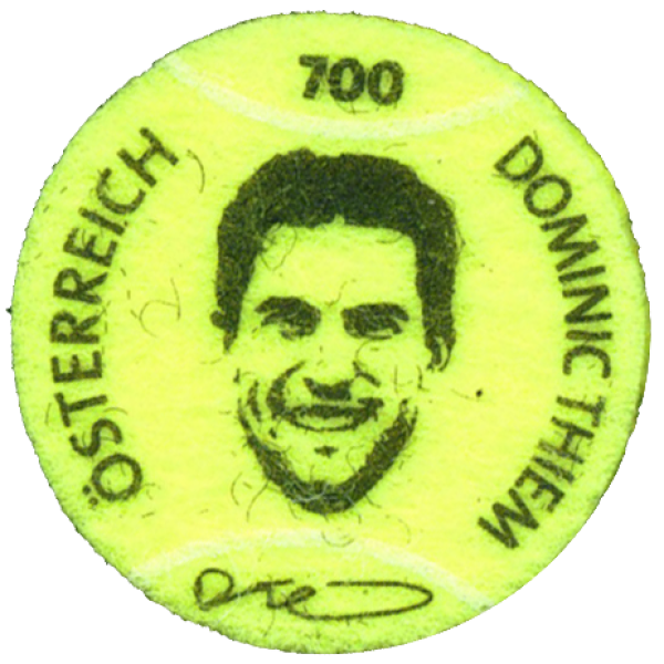 ANK 3630 Österreich 2021 – „Tennisball – Dominic Thiem“ – aus echtem Tennisballfilz – Innovative Briefmarke – postfrisch