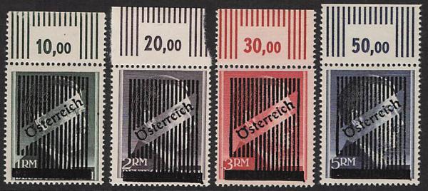 ANK (9)-(12) 1-5 RM nicht verausgabt Randstücke oben