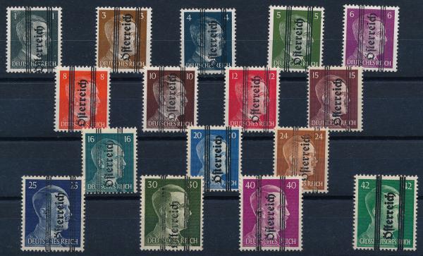 ANK 674 - 692 Grazer Aushilfsausgabe 1945 alle Werte postfrisch