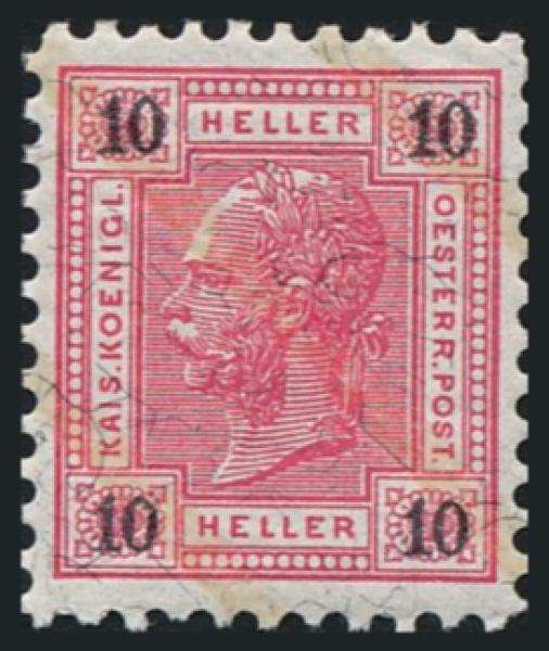 ANK 085, 86, 87 & 89 Österreich 1901/1902 – Friedl-Zähnungen – Satz mit 4 Werten – selten
