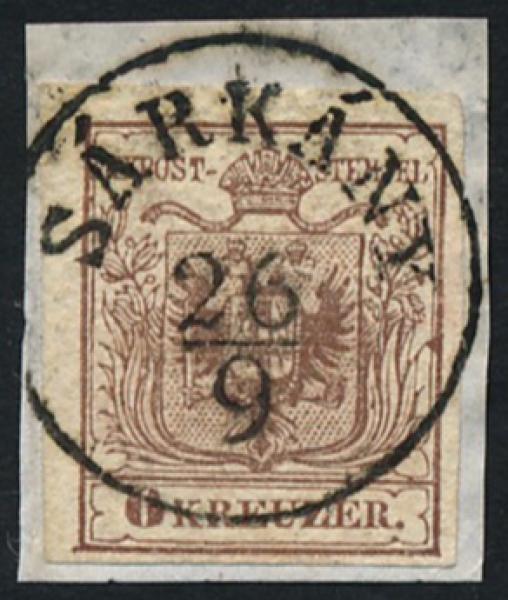 ANK 004 Type 3 6 Kreuzer 1850