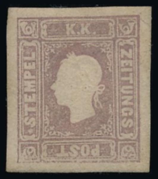 ANK 017 Newspaper Tax Stamp 1858/59