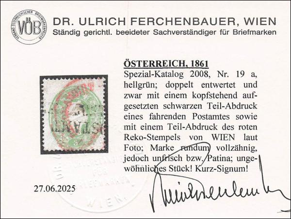 ANK 019 3 Kreuzer 1861
