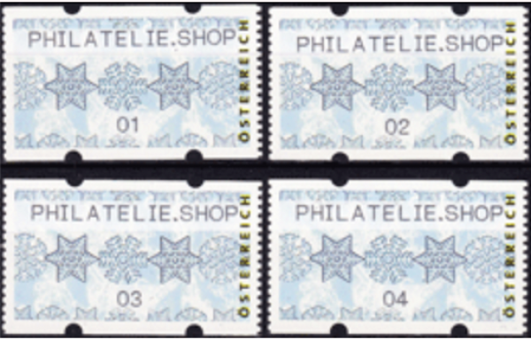 4 pieces of ATM "snow crystals" 1 to 4 cents