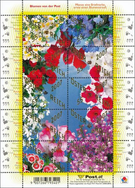Miniature sheet "Flowers from the Post"