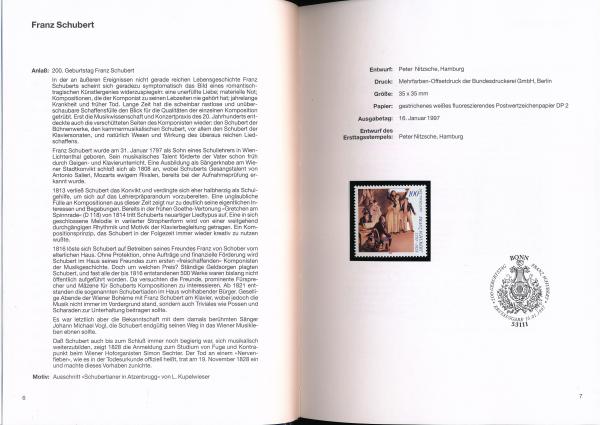 Die Postwertzeichen in Deutschland 1997