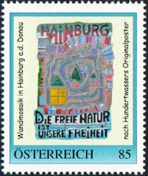 personal stamp Hundertwasser mosaic 85 cents