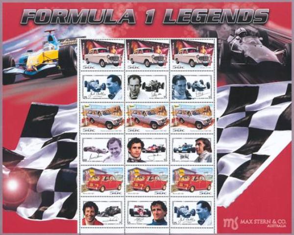 "Formula 1 Legends" brand block