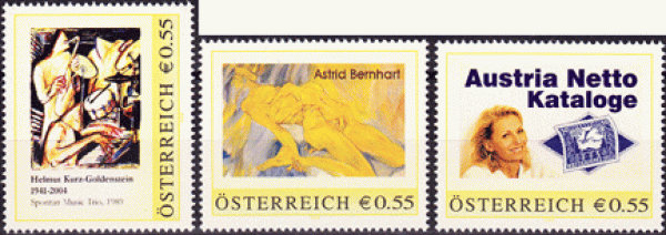 3 pieces of personalized stamps