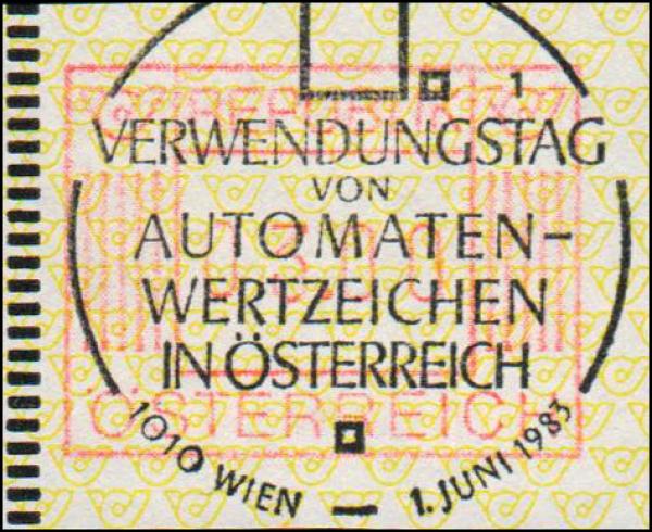 ATM 1. Ausgabe 1983 Schaltersatz mit OT Stempel