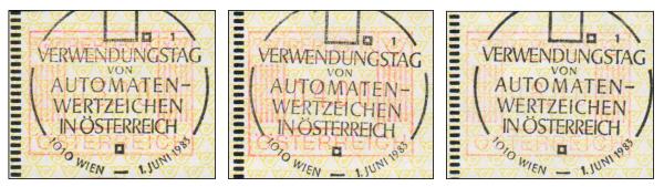 ATM 1. Ausgabe 1983 Schaltersatz mit OT Stempel
