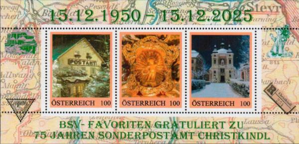 BSV - Favoriten gratuliert Sonderpostamt Christkindl