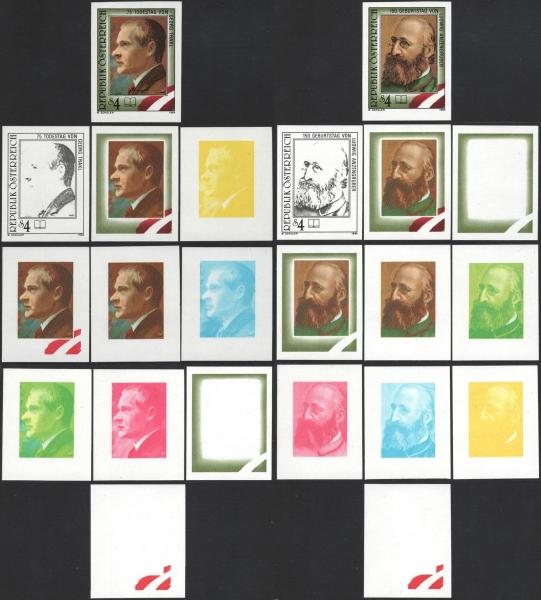 ANK 2005 U + Ph U – 2006 U + Ph U 75. Todestag von Georg Trakl und 150. Geburstag von Ludwig Anzengruber